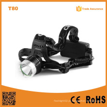 T80 multifunções de alta potência LED farol 10W Xml T6 recarregável LED Head Tocha